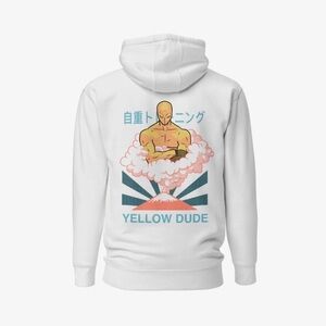 White Graphic Hoodie